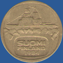 5 марок Финляндии 1984 года